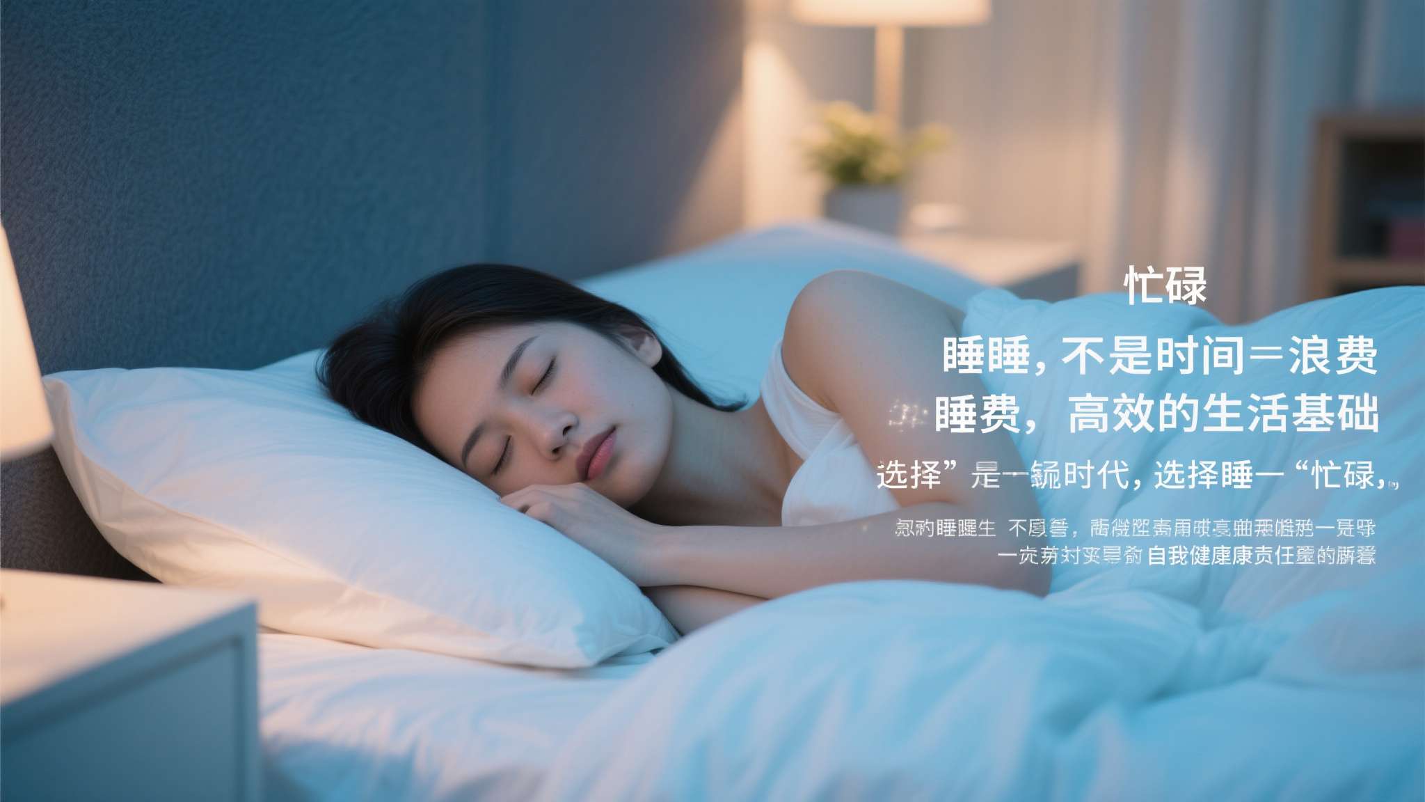 睡眠不是时间的浪费，而是高效生活的基础。 在这个以"忙碌"为荣的时代，选择好好睡